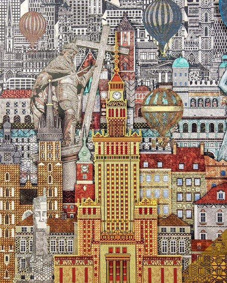 Obraz WARSAW GIRL 110x174cm