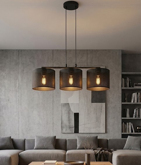 Lampa Wisząca LUX 3 Czarny