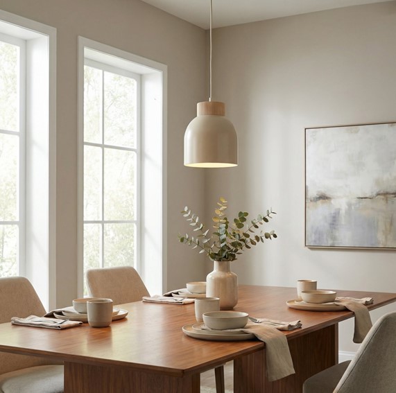 Lampa Wisząca VIGO 1 Beżowy