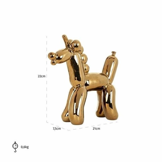 Dekoracja JEDNOROŻEC Złoty