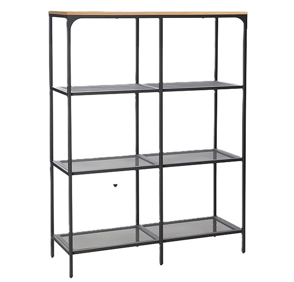 Regał LEX A Czarny/Dąb