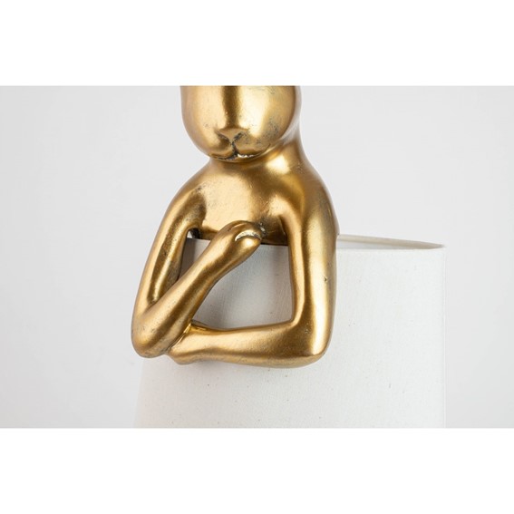 Lampa Stołowa RABBIT 88cm Biały/Złoty