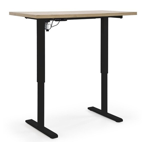 Biurko B54 z Funkcją Regulacji Wysokości Dąb Artisan/Czarny