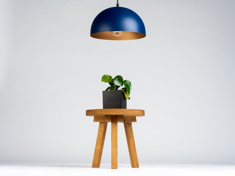 Lampa Wisząca LYKE Niebieski/Złoty