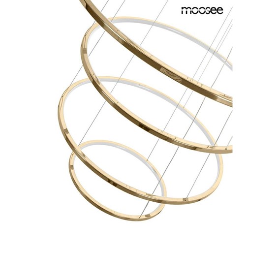 Lampa Wisząca RING SLIM L Złoty/Biały