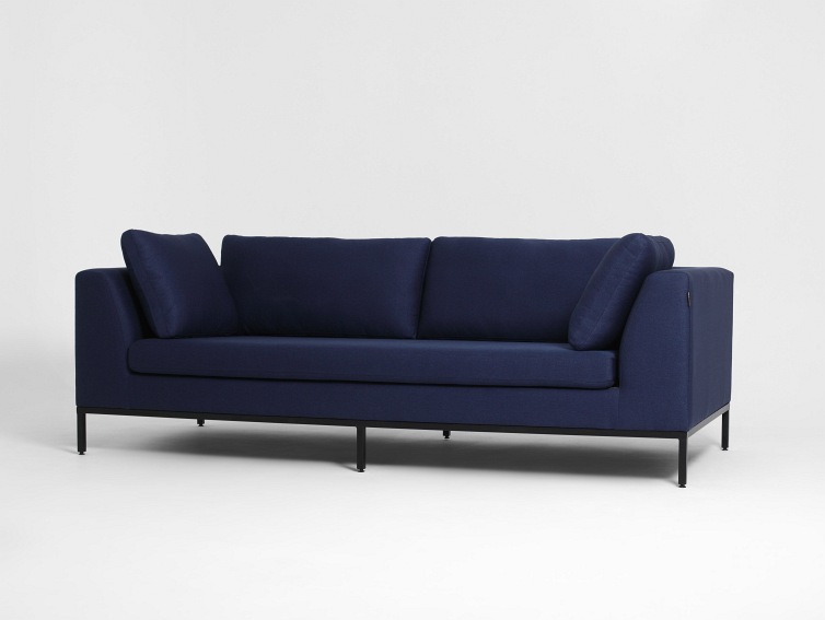 Sofa Rozkładana 3 os. Ambient 230x98x67 Atramentowy/Czarny