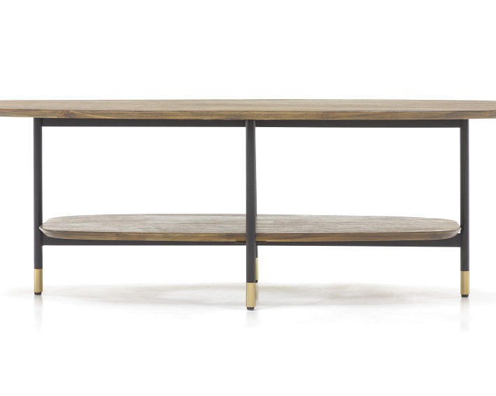 Ława Maze L06 60x120x40 Czarny/Brązowy