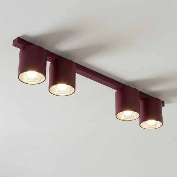 Lampa Sufitowa NANO 4 Burgundowy