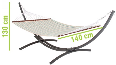 Hamak na Stelażu Hawana Czarny