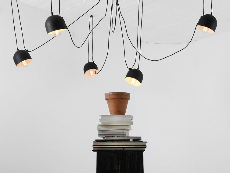 Lampa wisząca POPO 6 – czarny