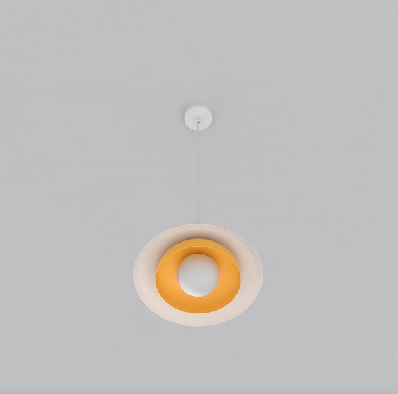 Lampa Wisząca SKIN 1 Pomarańczowy/Biały