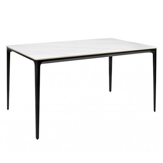 Stół SLIM 140x80 Biały/Czarny