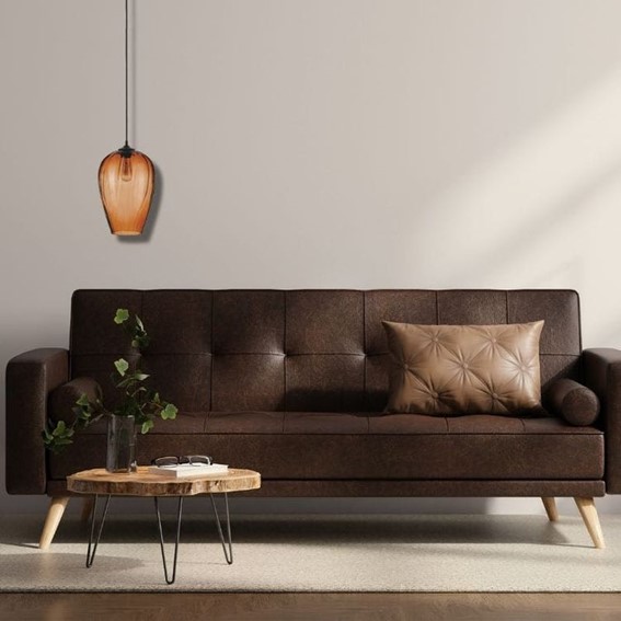 Lampa Wisząca CIRELLA 1S Czarny/Brązowy