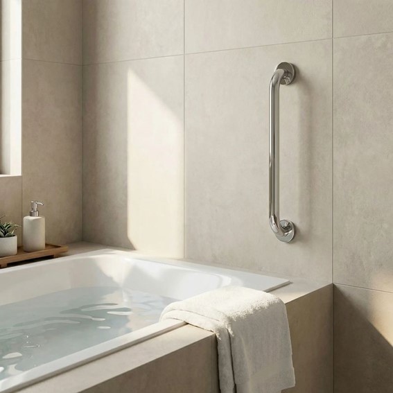 Uchwyt Łazienkowy Prosty 40cm Chrom