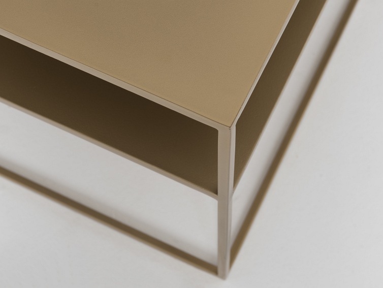 Stół Kawowy Tensio 2 Floor Metal 100x60 Złoty