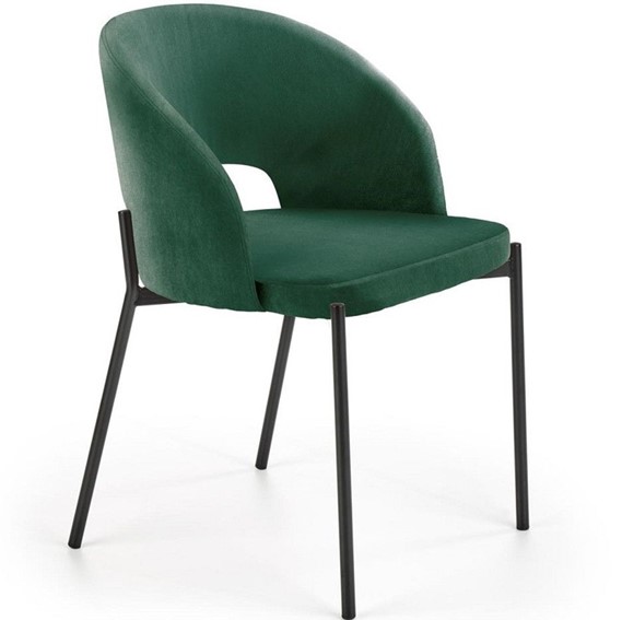 Krzesło K455 Czarny/Ciemny Zielony