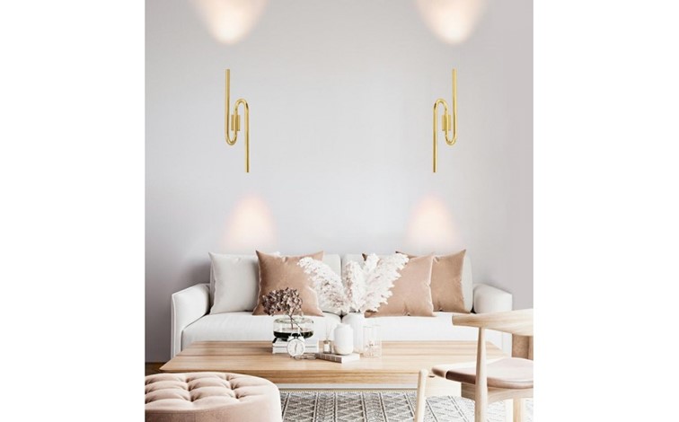 Lampa Ścienna MACAROON Złoty