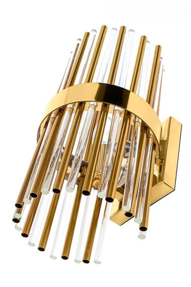 Lampa Ścienna GARDA Złota