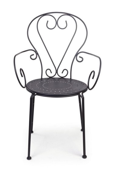 Krzesło Ogrodowe ETIENNE Czarny