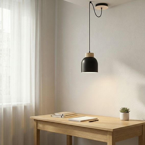 Lampa Wisząca KRU 1 Czarny