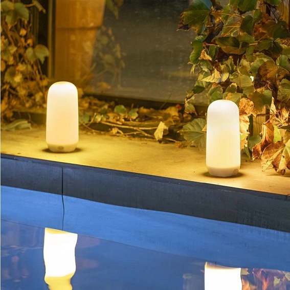 Lampa Stołowa z Efektem Płomienia CANDY IN&OUT BATTERY Pomarańczowy