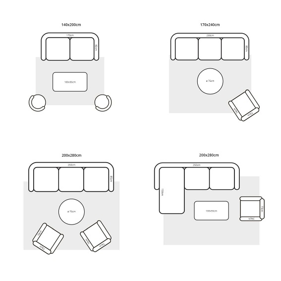 Dywan Mineral Black 8263 170x240 cm