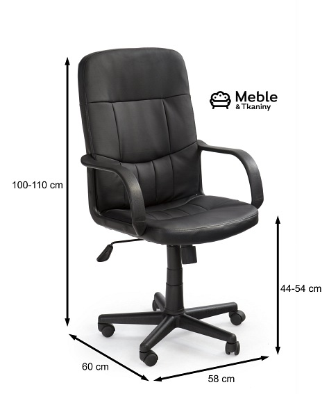 Fotel Pracowniczy DENZEL Czarny