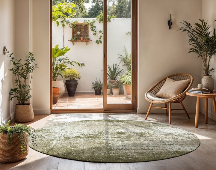 Dywan VIRGIN LAND Uranus Round 9627 240x240 cm Zielony