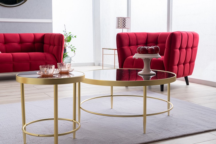 Fotel CASTELLO 1 Velvet Granatowy Bluvel 86