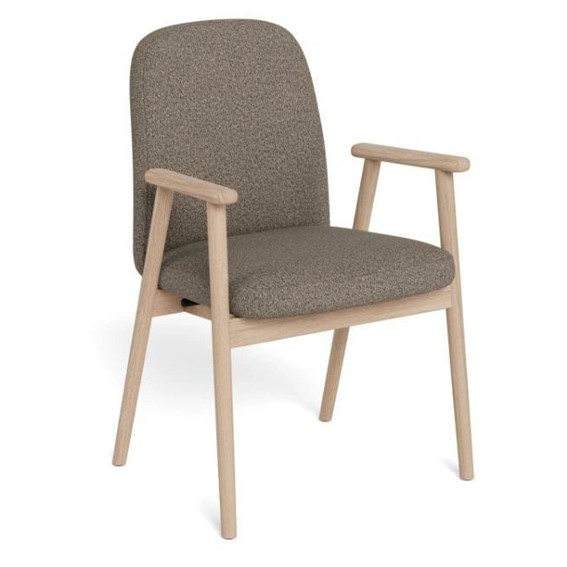 Krzesło CALVIN Brązowy/Dąb Bielony