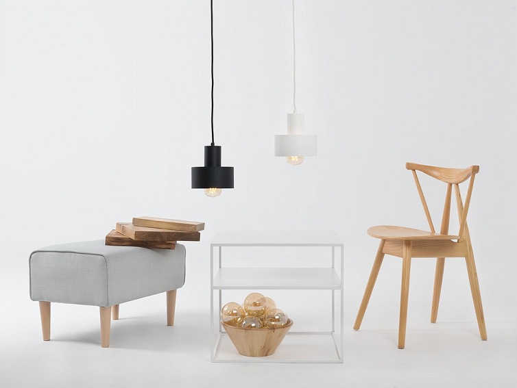 Lampa wisząca FAY 1 S – czarny