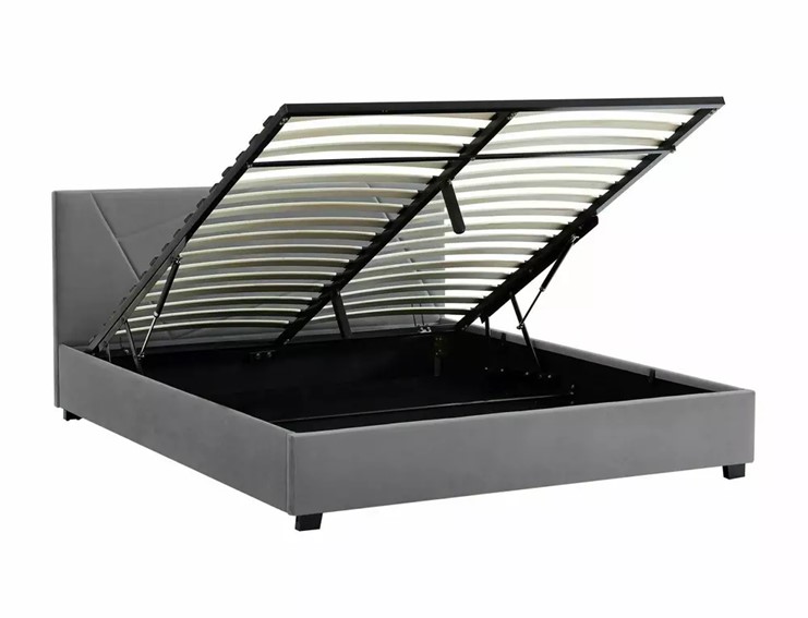 Łóżko COLUMBIA Velvet 160x200cm Szary