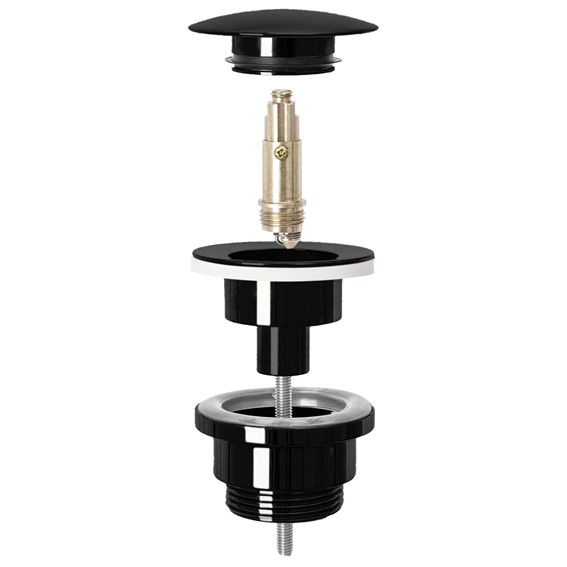 Korek KLIK-KLAK Uniwersalny Czarny Metaliczny