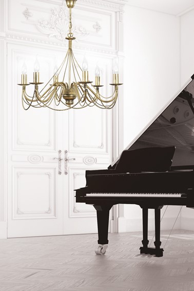 Lampa Wisząca TORI 6 Złoty