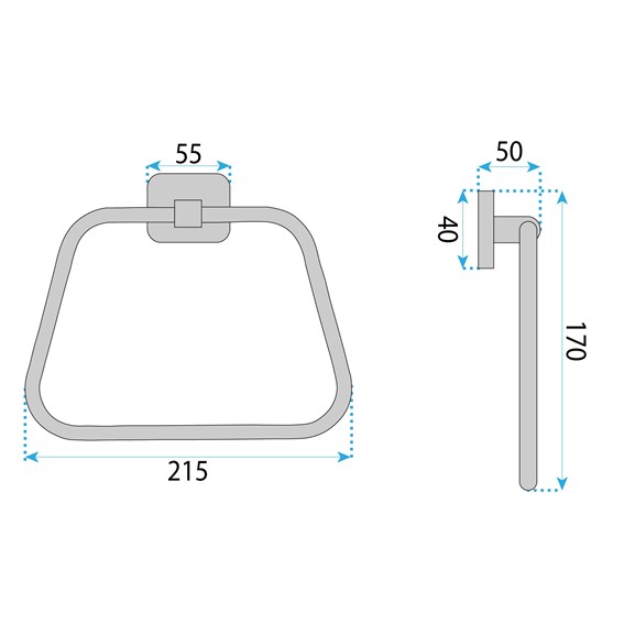 Wieszak Łazienkowy NICO 5910 Złoty