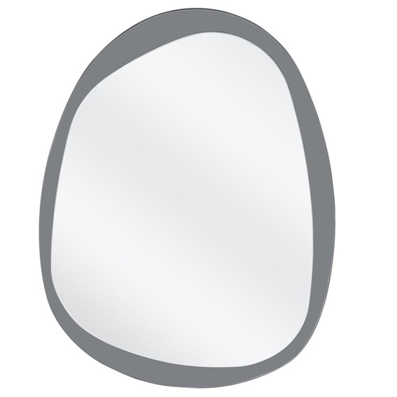 Lustro Ścienne PLAZA Srebrny/Niebieski