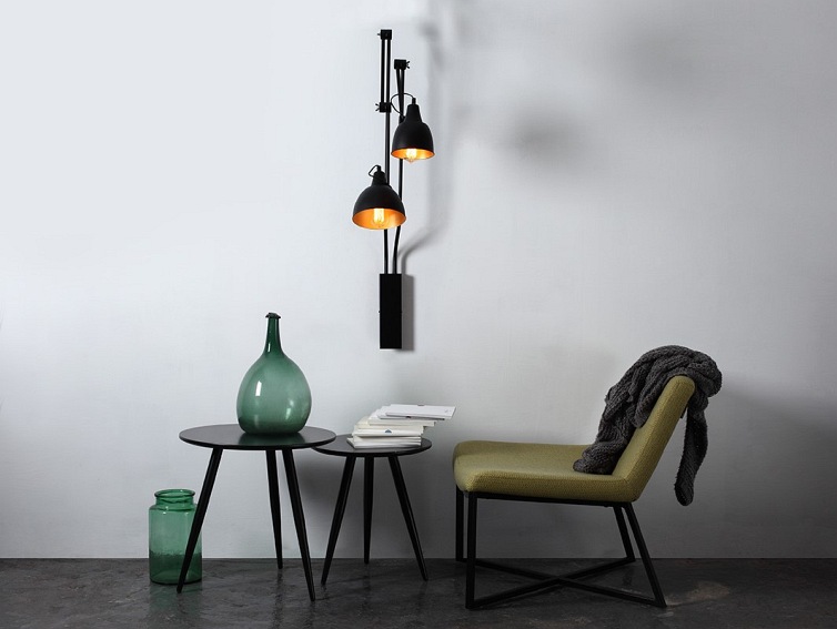 Lampa ścienna COBEN WALL 2 – czarny