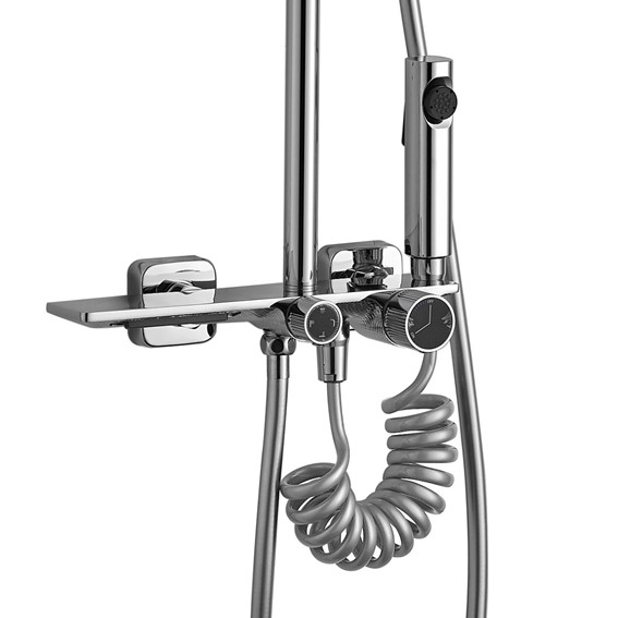 Zestaw Natryskowy HELIX Chrom