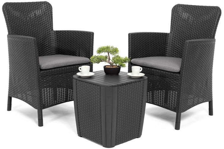 Zestaw Balkonowy Miami 2-Osobowy Grafit