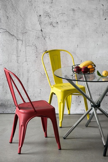 Krzesło PARIS ANTIQUE Żółty