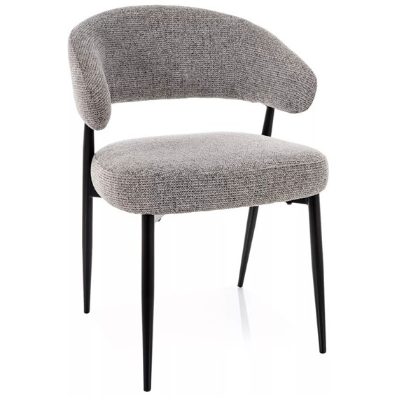 Krzesło LUCIO Noelle Szary/Czarny Mat