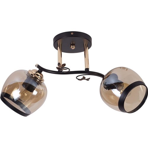 Żyrandol ORANO 2 Czarny/Złoty