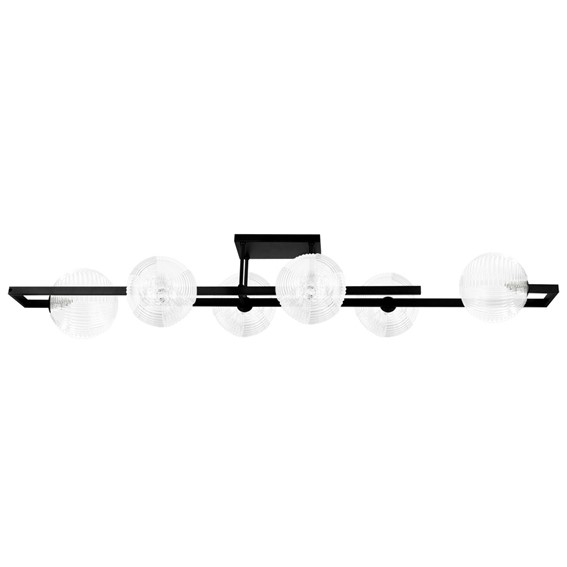 Lampa Sufitowa PARMA K-5762 Transparentny/Czarny