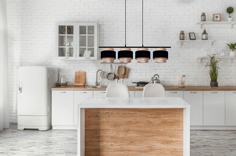 Lampa Wisząca GATO K-5233 Czarny/Beżowy