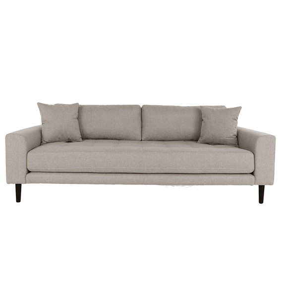 Sofa LIDO Trzyosobowa Beżowy/Czarny