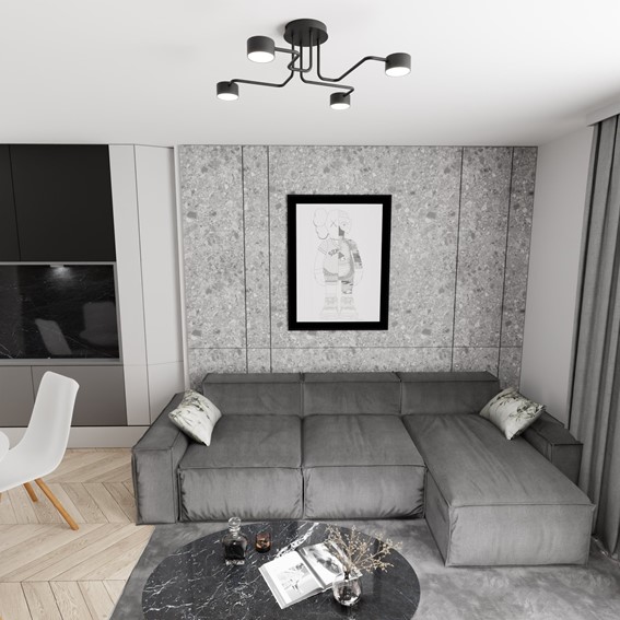 Lampa Sufitowa KURAGE 4 Czarny