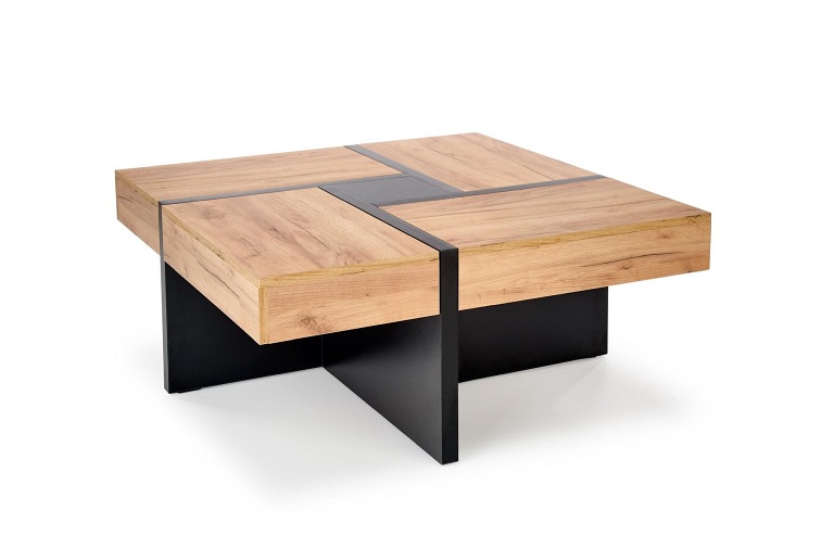 Ława SEVILLA Dąb Craft/Czarny