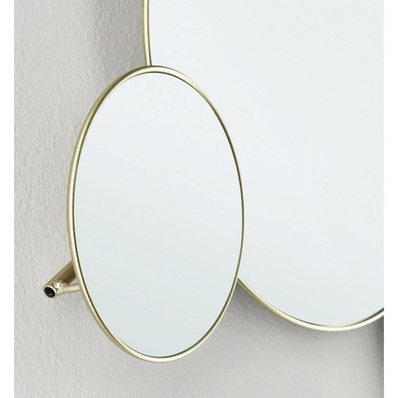 Lustro Ścienne CONNERY 80x35 cm Złoty