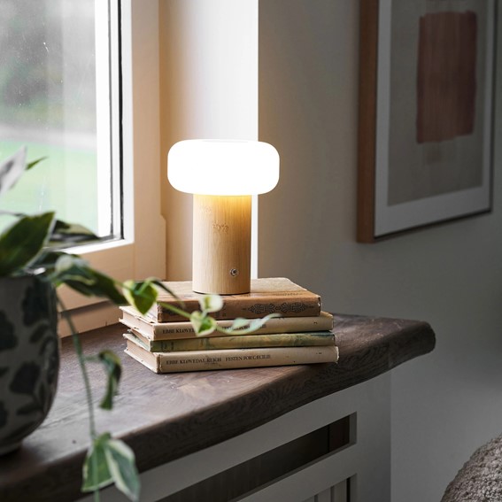 Lampka Nocna STRAFFORD Naturalny/Biały