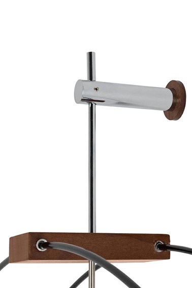 Zegar Ścienny DOBLE RING 14x60x80 Czarny/Brązowy